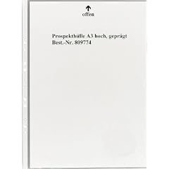 5 Star Office 809774 Prospekh�llen DIN A3 hoch, 80 my PP, 100 Pack, gepr�gt oben