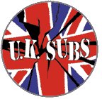 UK SUBS - Flag - Button / Pin
