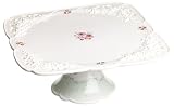Pfaltzgraff Rose Garden Collection Pedestal Cake Plate