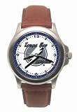 Tampa Bay Lightning Mens Rookie League Leather Strap Watch