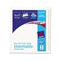 Avery Cons Worksaver Big Tab Extrawide Dividers, Clear Tabs, Five-Tab, 9 X 11, White