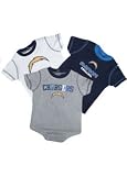 Reebok San Diego Chargers Infant 3 Piece Team Color Creeper Set