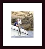 George Bush with Daughter Jenna, Framed Art Print by John Mottern