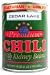 Cedar Lake Premium Chili with Kidney Beans, 19 oz. cans (Case of 12), Vegan