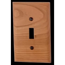 Switchplates Cherry Hard wood, Beveled Single Toggle or Dimmer Switch Plate by Renovator's Supply