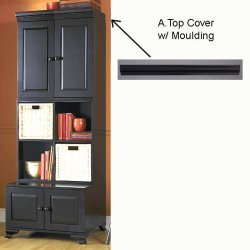 Mix and Match Top Cover with Molding - Black by Home Styles