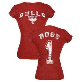 T Derrick Rose Ladies Tri Blend