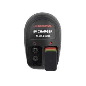 Uniross - Ultra - PP3 Chargeur de Piles Rechargeables NimH pour Appareil photo + 1 pile 9V RTU - 200 mAh