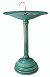 Winged Aquatics Brass Bird Bath - Green Patina