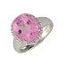 Search : 14k White Gold Diamond Pink Sapphire Ring Elegantly Expressed