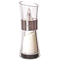 Cole and Mason Inverta Flip Salt Mill, Brushed Chrome and Clear Acrylic