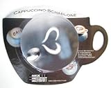 Hab & Gut (CS001) Cappuccino-Schablonen im 3er Set, (Cafe, Mund & Herz)