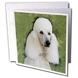 Dogs Poodle - Standard Poodle - Greeting Cards-6 Greeting Cards with envelopes