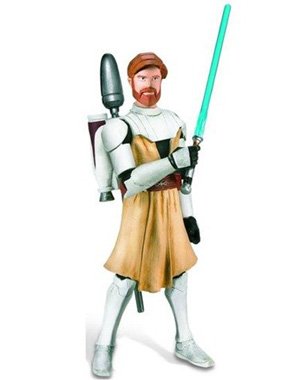 Star Wars The Clone Wars Obi-Wan Kenobi CW02 - 3-3/4 Inch Scale Action Figure