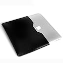 GMYLE Black PU Leather Case Cover Sleeve for Apple Macbook Air (13 Inch) Prefect Fit