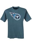 Reebok Tennessee Titans Navy Blue Team Logo Print T-shirt
