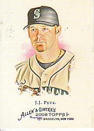 2008 Topps Allen and Ginter #205 J.J. Putz - Seattle Mariners (Baseball Cards)