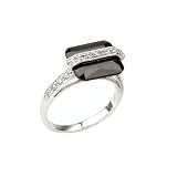 STUDIO 925: *FIREBOLT BLACK DIAMOND CZ 4CT RING*