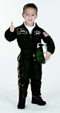 Child Size 4-6 - Jr. Air Force Pilot Child Costume with Helmet - Great Military Child Costume