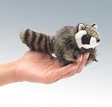 Folkmanis Mini Raccoon 5in Finger Puppet