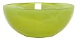 Colorful Recycled Art Glass Large Banana Yellow Salad Bowl 11.5"D, 5"H