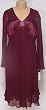 Donna Ricco Cranberry A-line Dress in Sizes 16, 20 & 22