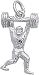Weight Lifter Charm by Rembrandt Charms