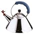 Alessi Michael Graves Kettle - Polished Steel- Blue