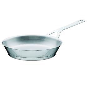 A di Alessi Pots&Pans Frying Pan, Stainless Steel, 24 cm, (AJM110/24)