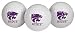 NCAA Kansas State Wildcats Golf Balls Pack of 3
