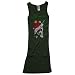 Ed Hardy Tank Women - Top Lucky Skull - Grün
