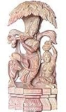 Stone Carving Lord Krishna Figurine 2.25 x 1.25 x 4.75 inches (sos383)