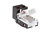 Home 6 Tool-Free Snap-In Connector, T568A Wiring, Brown, 61TLS-RB6