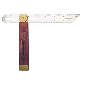 Swanson 9-Inch Sliding T-Bevel (Hardwood Handle Stainless Steel Blade and Brass Fittings) by Swanson Tool
