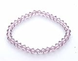General Cancer Awareness Lavender Genuine Swarovski Crystal Bracelet