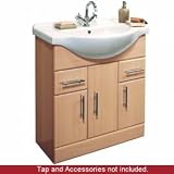 Beech Vanity Unit 750mm