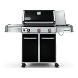 IMAGE OF Weber Genesis EP-320 Series: 6521301 637 Sq. In Gas Grill with Three stainless steel burners, 7mm stainless steel rod cooking grates, 38,000 BTU-per-hour input main burners and Individual electronic ignition system: Black, LP Gas