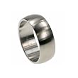 316L Stainless Steel Ring with a combination of matte and shiny, Width:8mm, Sizes:5.0-13.0