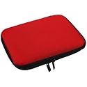 Tasche Case Huelle fuer 6,4cm (2,5 Zoll) Festplatten rot fÃ¼r Transcend StoreJet Mobile StoreJet 2.5
