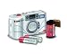 AgfaPhoto Compact Set Zoom Sucherkamera mit eingebautem Blitz und Autofokus