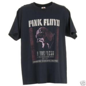 Mens Pink Floyd – In The Flesh T-Shirt Black 4770TSBPL Large