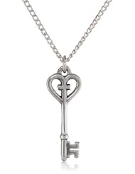 Key with Cross Pendant Necklace
