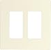 Eaton 9522DS ASPIRE Screwless Wallplate, 2-Gang, Desert Sand