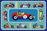 Vroom Race Car Rug OLIVE KIDS 39 x 58 Area Rug