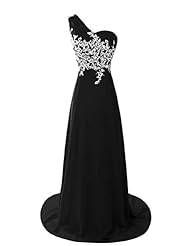 Applique Beaded Cocktail One Shoulder Evening Dress/Bridesmaid Dress/Prom Dress 