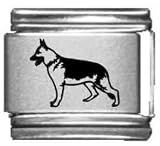 Clearly Charming German Shepherd Laser Italian Charm