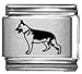 Clearly Charming German Shepherd Laser Italian Charm
