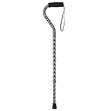 UPC 822383547299 product image for Drive Medical Foam Grip Walking Cane with Offset Handle, Pink Floral | upcitemdb.com