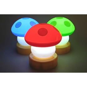 New Colourful Mushroom Push/Touch Night Light/Lamp: Amazon.co.uk: Kitchen & Home