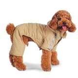 犬のジャンプスーツ【Bomber Jumper_ベージュ】 (ＸＳサイズ) bomber